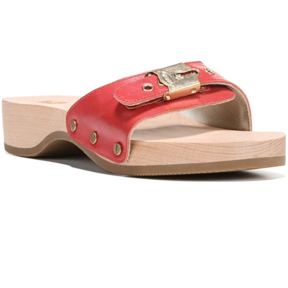 dr scholl's red sandals